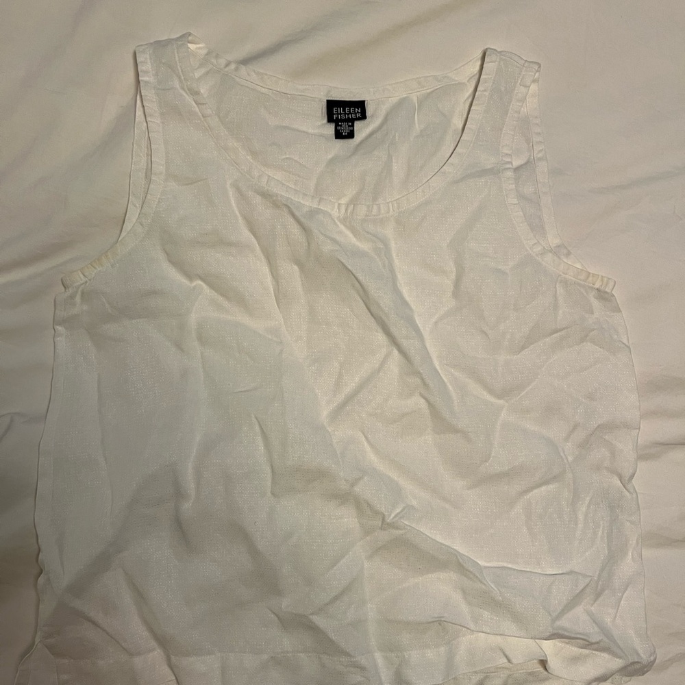 Eileen Fisher Women's White Tank Top